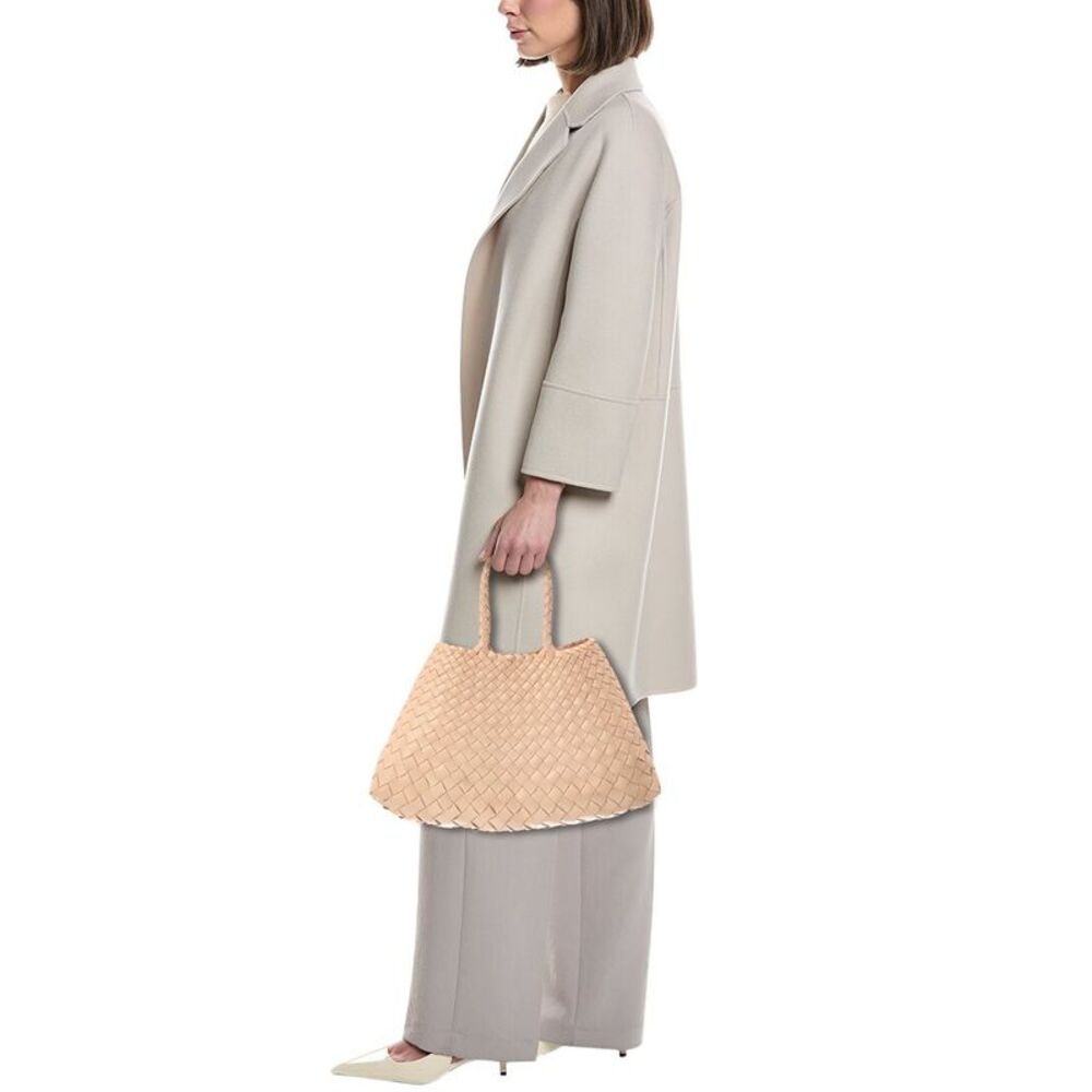 Dragon Diffusion Santa Croce Small Leather Tote, Beige - Picture 4 of 5